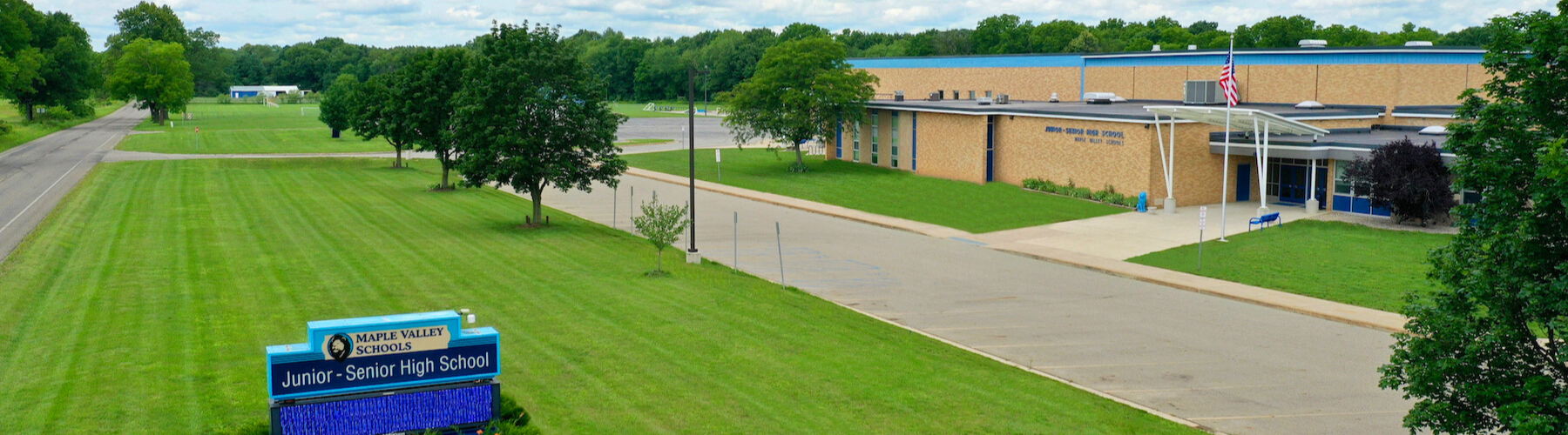 Jr-Sr High School - Main Entrance and Sign