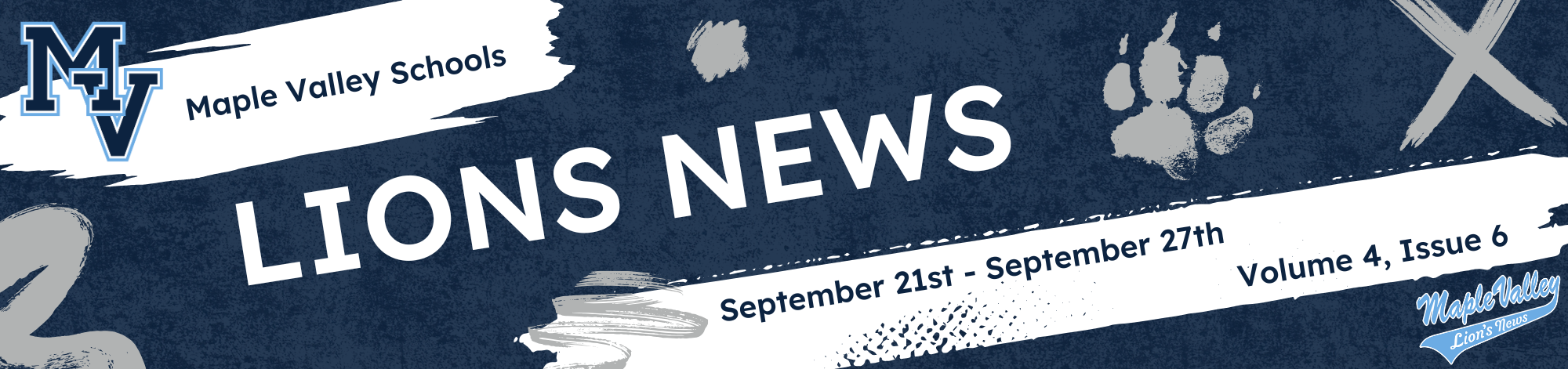 Maple Valley Schools Lions News September 21st - September 27th Volume 4, Issue 6